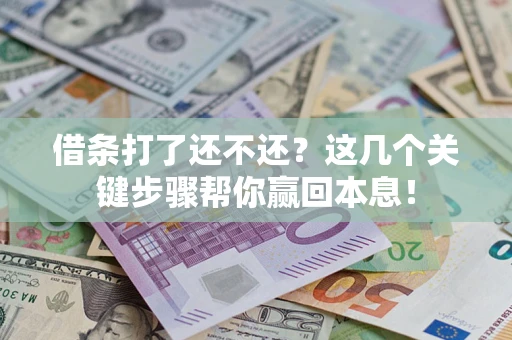 济南借条打了还不还？这几个关键步骤帮你赢回本息！