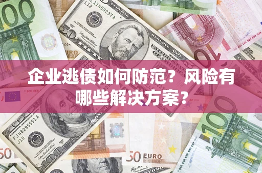 济南企业逃债如何防范？风险有哪些解决方案？