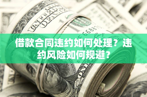 济南借款合同违约如何处理？违约风险如何规避？