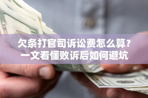 济南欠条打官司诉讼费怎么算？一文看懂败诉后如何避坑