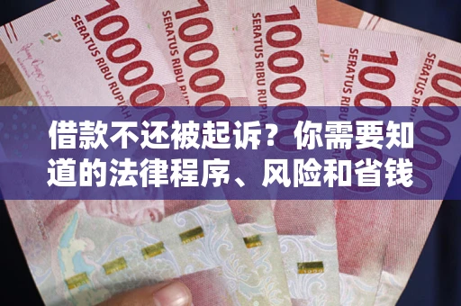 济南借款不还被起诉？你需要知道的法律程序、风险和省钱技巧