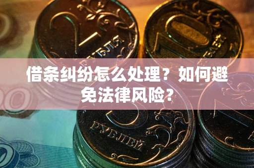 济南借条纠纷怎么处理？如何避免法律风险？